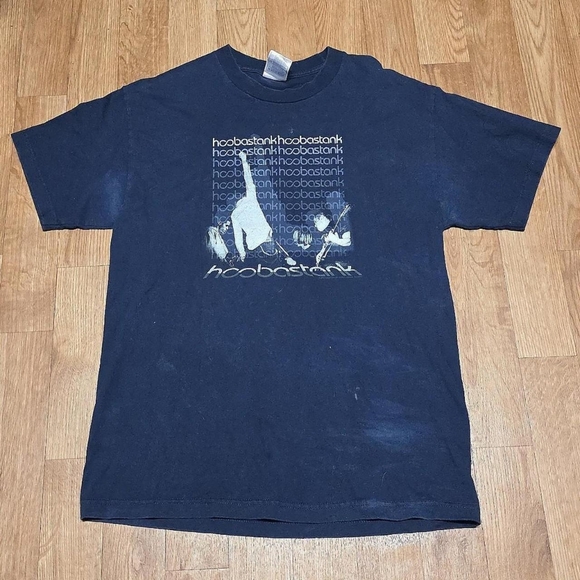 Vintage Y2K Hoobastank American Rock Band Shirt Size Large - Picture 1 of 7